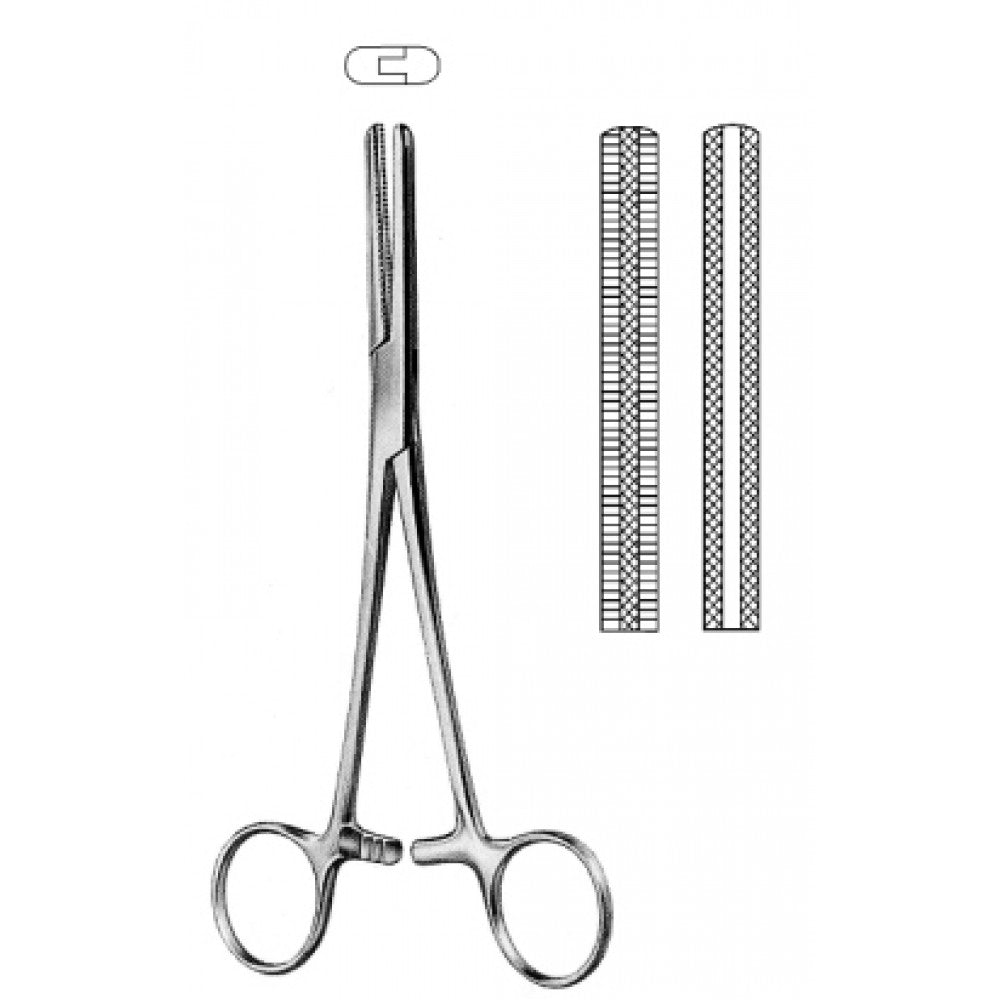 Fergusson Angiotribe Forceps Straight 20cm - Surgix Instruments Medical Stainless Steel Hemostatic Clamp