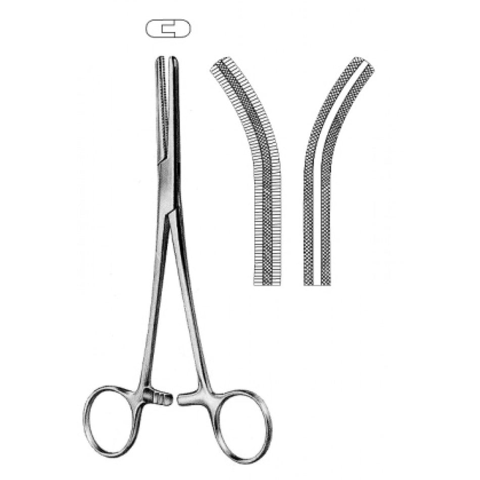 Fergusson Angiotribe Forceps Curved 20cm - Surgix Instruments Medical Stainless Steel Hemostatic Clamp