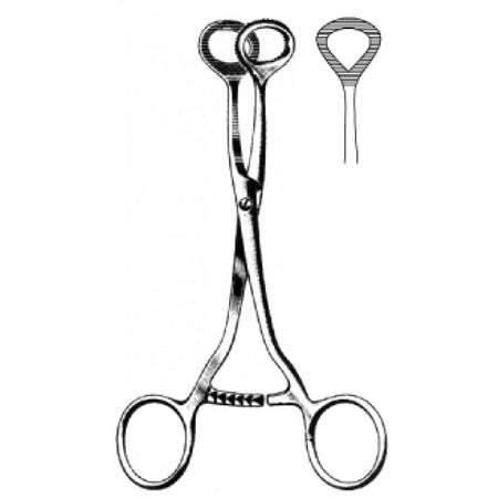 Collin Tumor Seizing Forceps semi round 16cm - Surgix Instruments Medical Stainless Steel Hemostatic Clamp