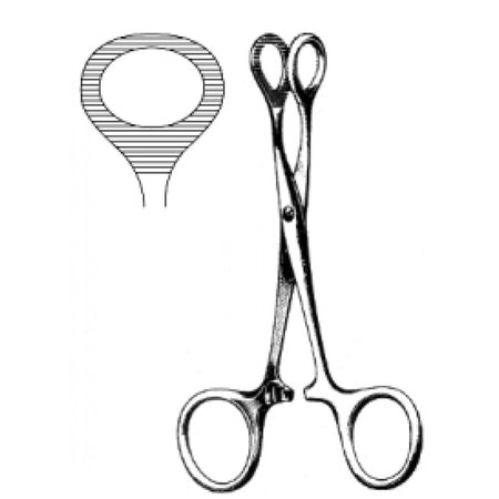 Pean Hemostatic Forceps round jaw 12cm - Surgix Instruments Medical Stainless Steel Hemostatic Clamp