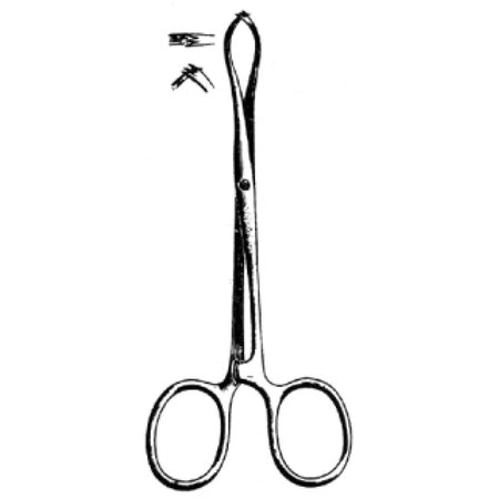 Porrier Tissue Forceps 2x3 Teeth, 12.5cm - Surgix Instruments Medical Stainless Steel Hemostatic Clamp