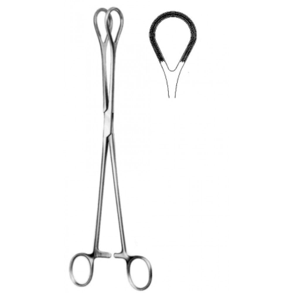 Tissue and Organ Holding Forceps Atrauma 25cm - Surgix Instruments Medical Stainless Steel Hemostatic Clamp