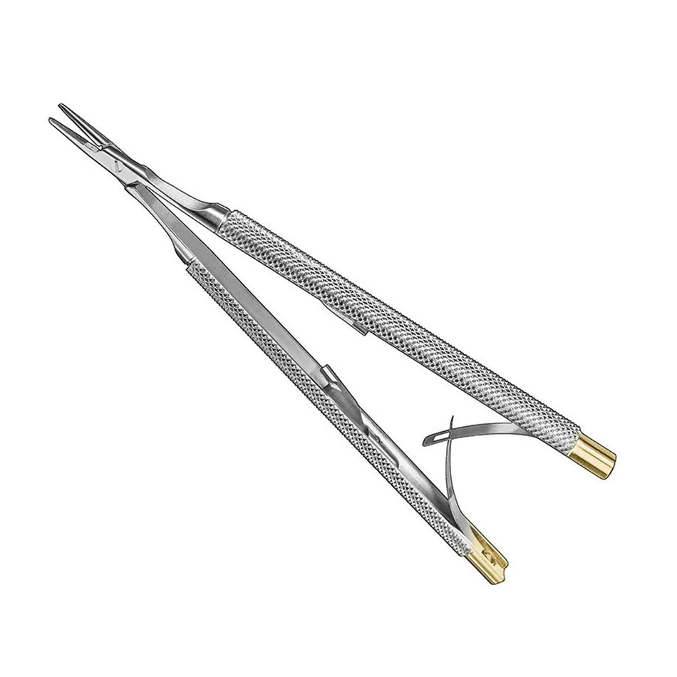 CASTROVIEJO, micro needle holder, 13cm, TC – Micro Needle Holders | Surgix Instruments