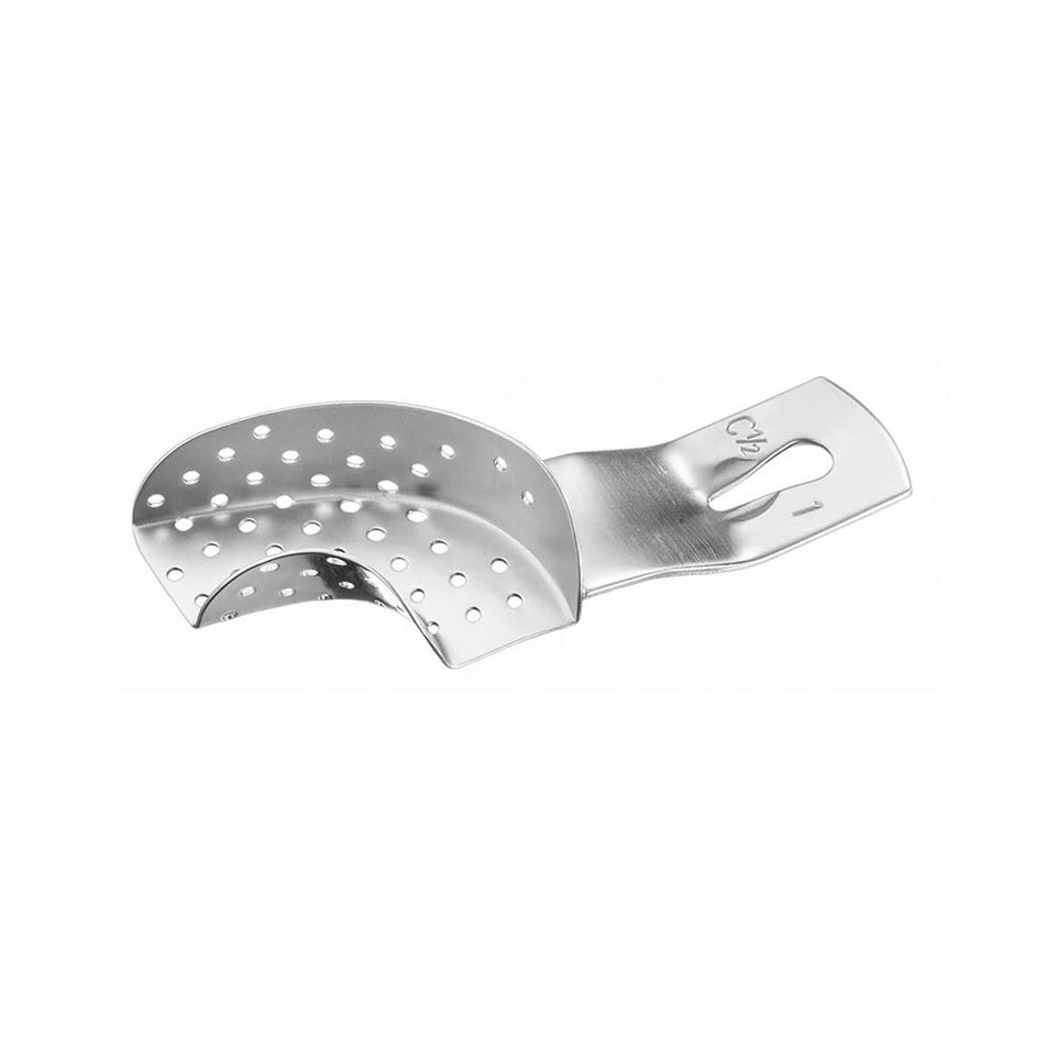 Impression tray, perf., part., 1/2L, size 1 – Impression Trays For Partial Impressions | Surgix Instruments