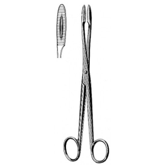 Gross Maier Dressing Forceps Straight S/J 16cm