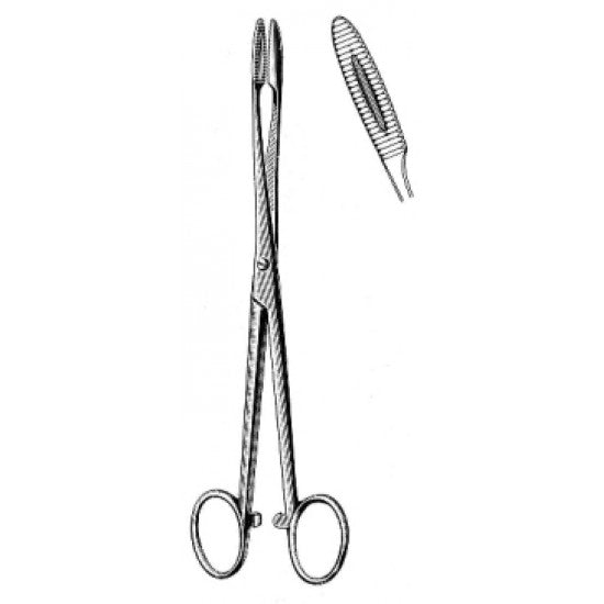 Gross Maier Dressing Forceps Curved S/J with Ratchet 20cm