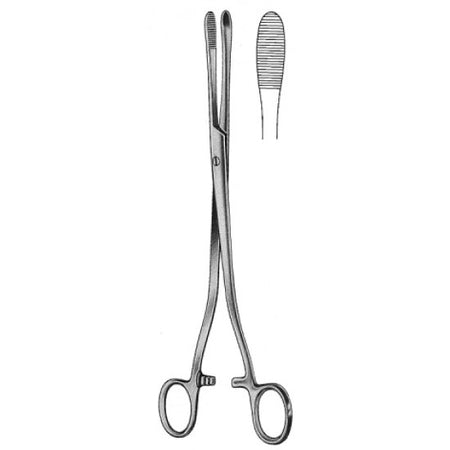 Collin Dressing Forceps Straight S/J 25cm
