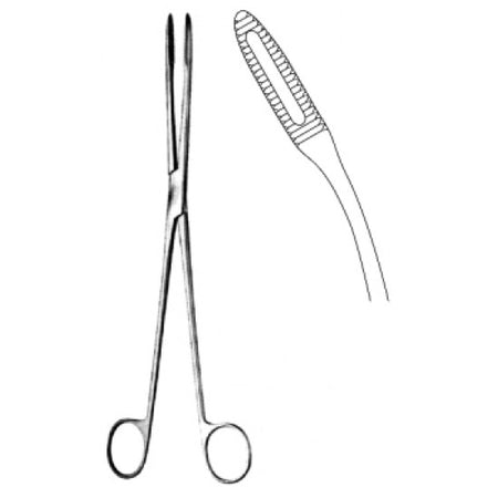 Gross Maier Dressing Forceps Curved without Ratchet 26.5cm