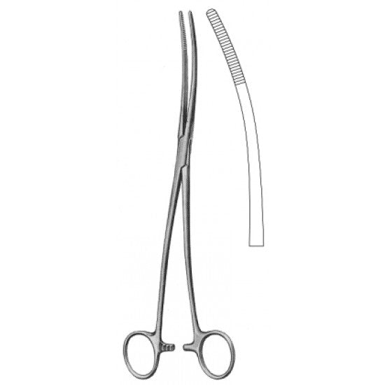 Bozemann Dressing Forceps S-Curved 26cm