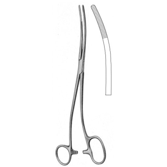 Bozemann Douglas Dressing Forceps S-Curved 26cm