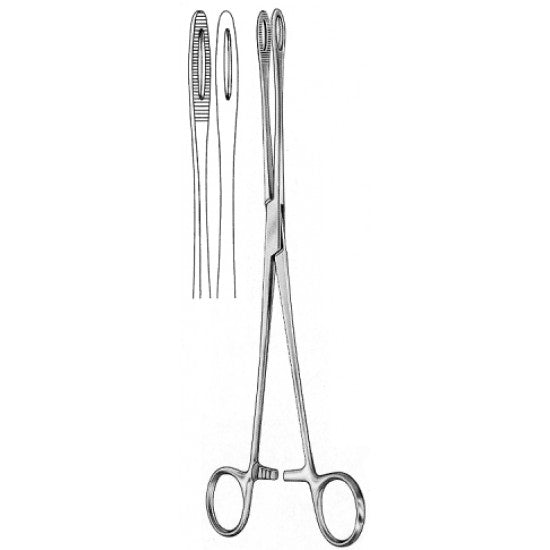 Foerster Swab Forceps Narrow Straight 25cm