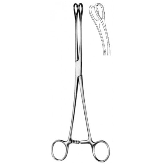 Foerster Sponge Holding Forceps Smooth Curved 18cm