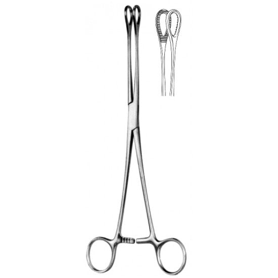 Foerster Sponge Holding Forceps Serrated Straight 25cm