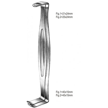 US Army Parker Langenbeck Retractor Double-Ended 21cm Figure 1 - Surgix Instruments