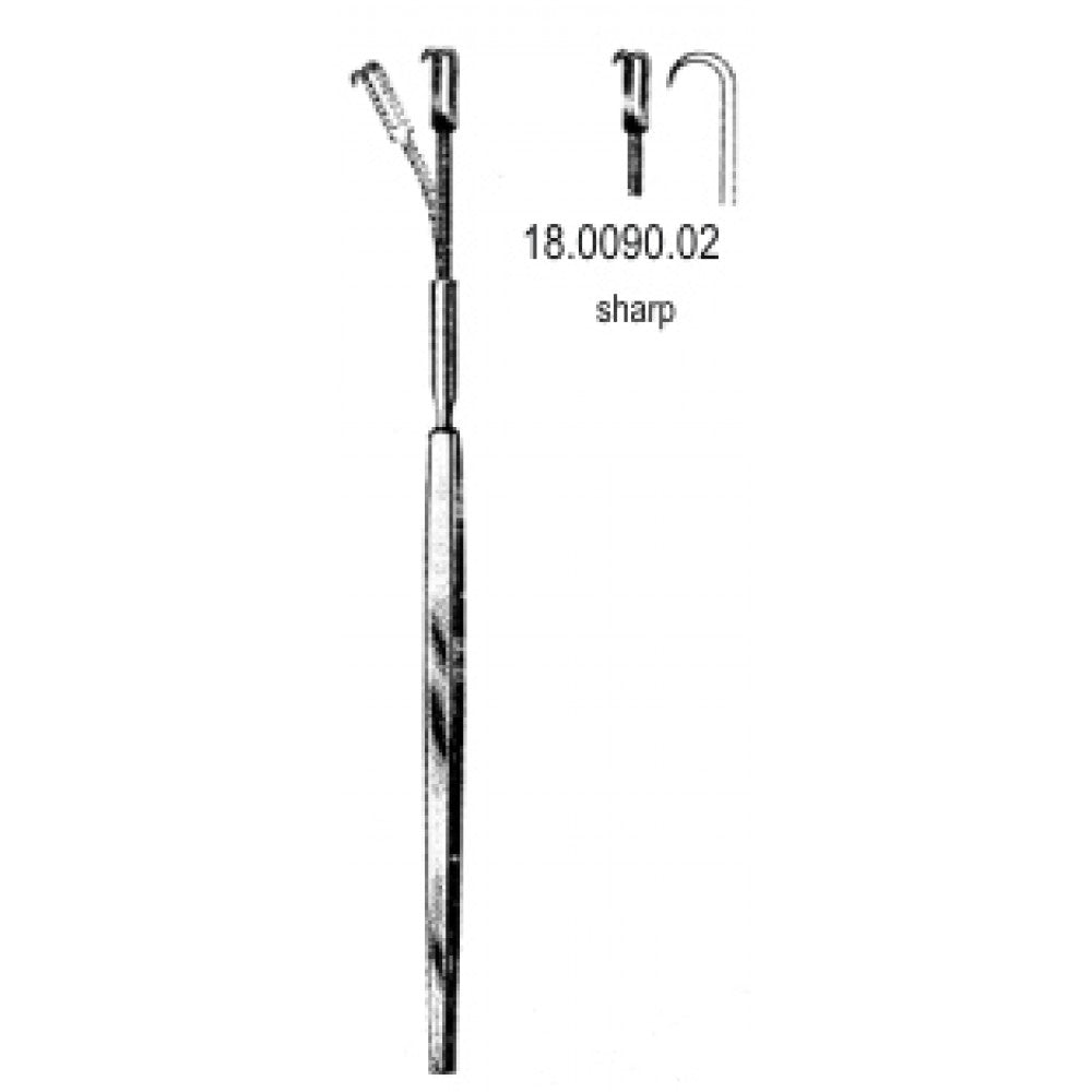 Hook Retractor sharp flexible 2pr. 16cm - Surgix Instruments