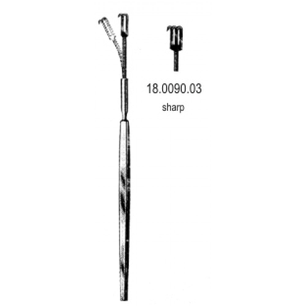 Hook Retractor sharp flexible 3pr. 16cm - Surgix Instruments