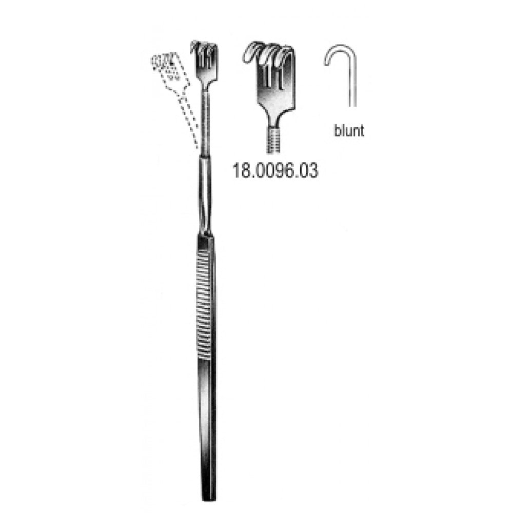 Retractor flexible blunt 3pr. 16cm - Surgix Instruments