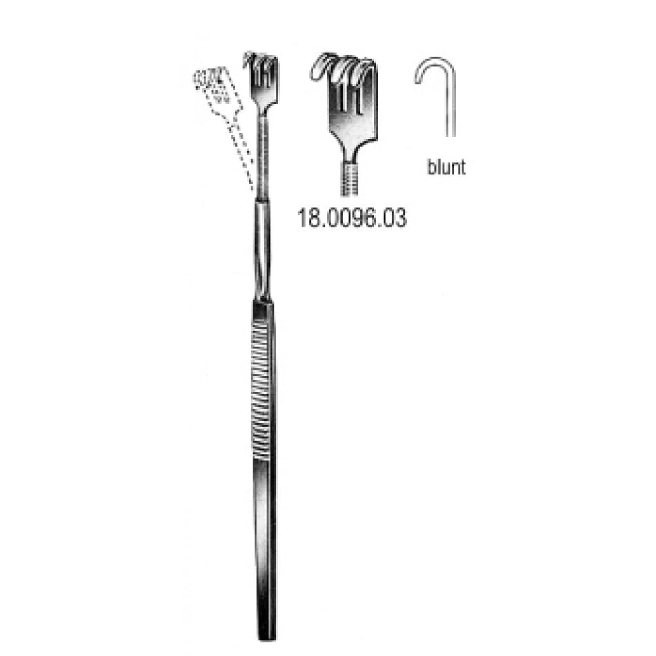 Retractor flexible blunt 3pr. 16cm - Surgix Instruments