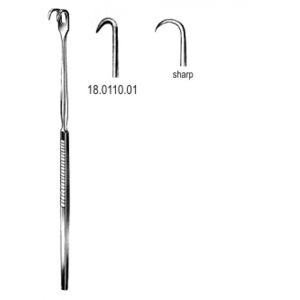 Retractor Tracheal sharp 1pr. 16cm - Surgix Instruments