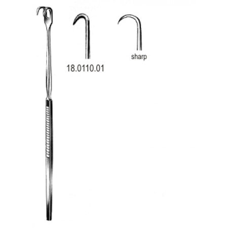 Retractor Tracheal sharp 1pr. 16cm - Surgix Instruments