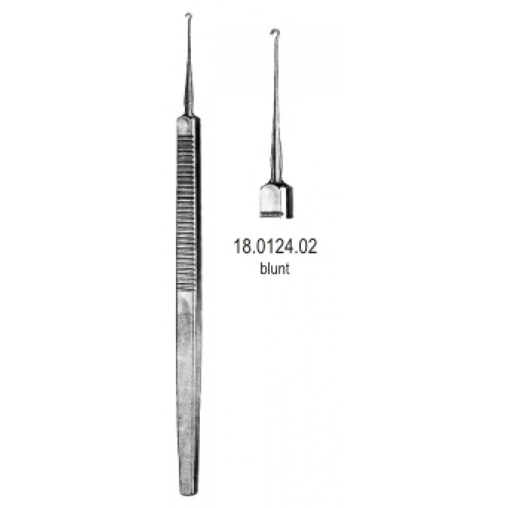 Graefe Skin Hook single blunt 16cm - Surgix Instruments