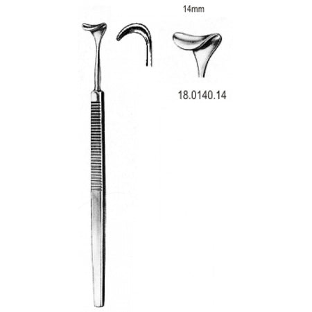 Desmarres Retractor (Eyelid) 14x160mm - Surgix Instruments