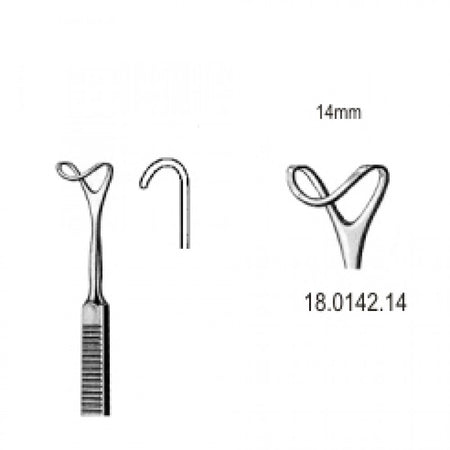 Retractor hollow blade 14mmx16cm - Surgix Instruments