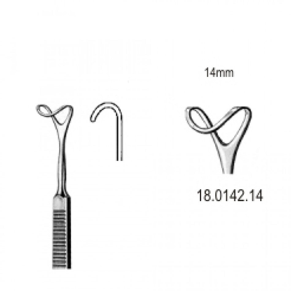Retractor hollow blade 14mmx16cm - Surgix Instruments