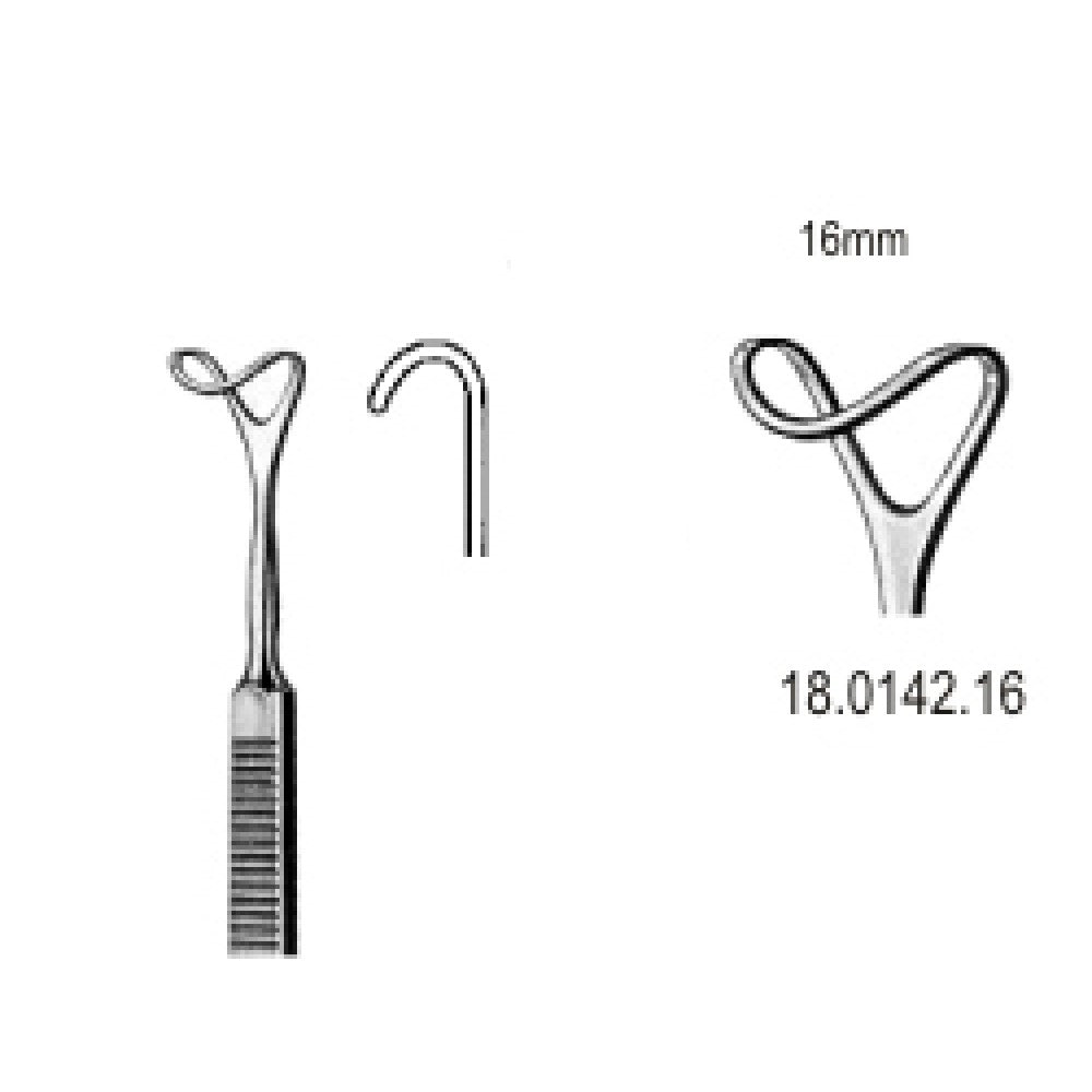 Retractor hollow blade 16mmx16cm - Surgix Instruments