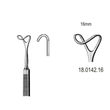 Retractor hollow blade 16mmx16cm - Surgix Instruments