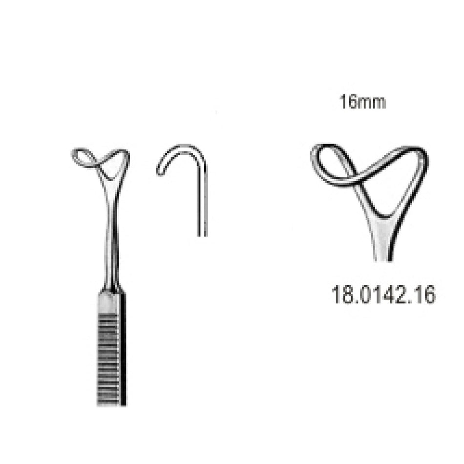 Retractor hollow blade 16mmx16cm - Surgix Instruments