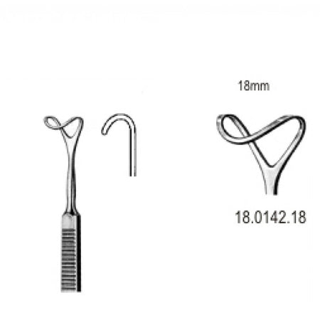 Retractor hollow blade 18mmx16cm - Surgix Instruments