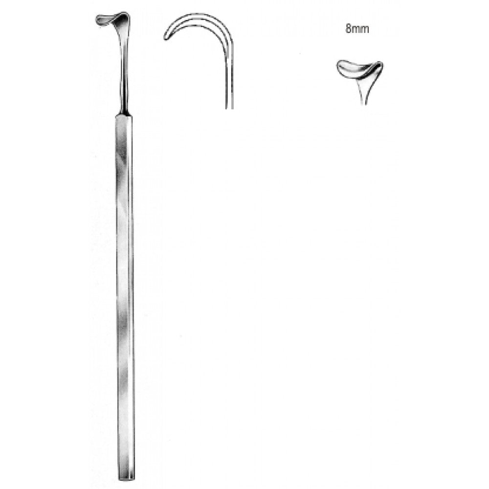 Cushing Retractor 8mmx24cm - Surgix Instruments