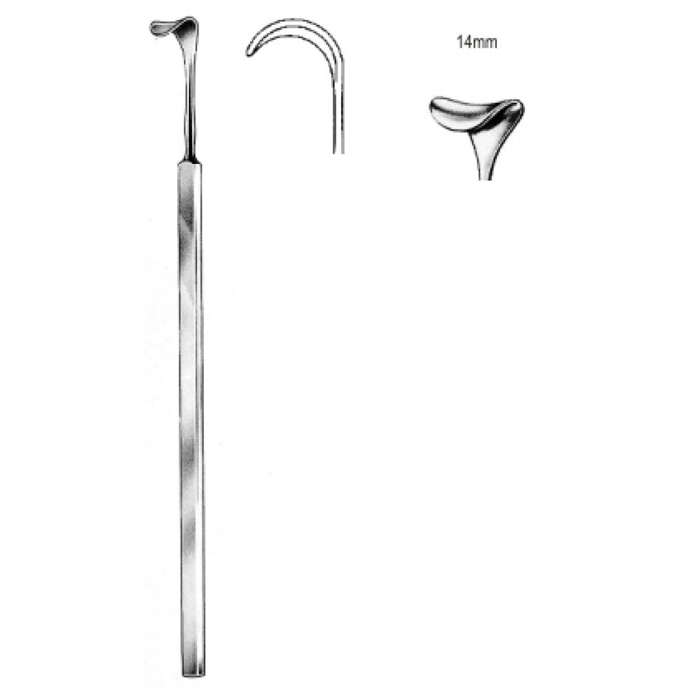 Cushing Retractor 14mmx24cm - Surgix Instruments