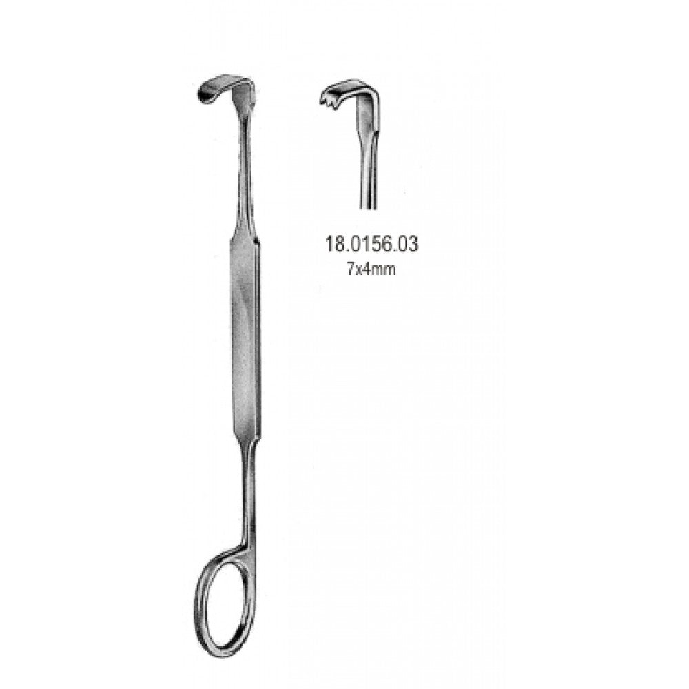 Meyerding Finger Retractor tooth 7x4mm, 18cm - Surgix Instruments