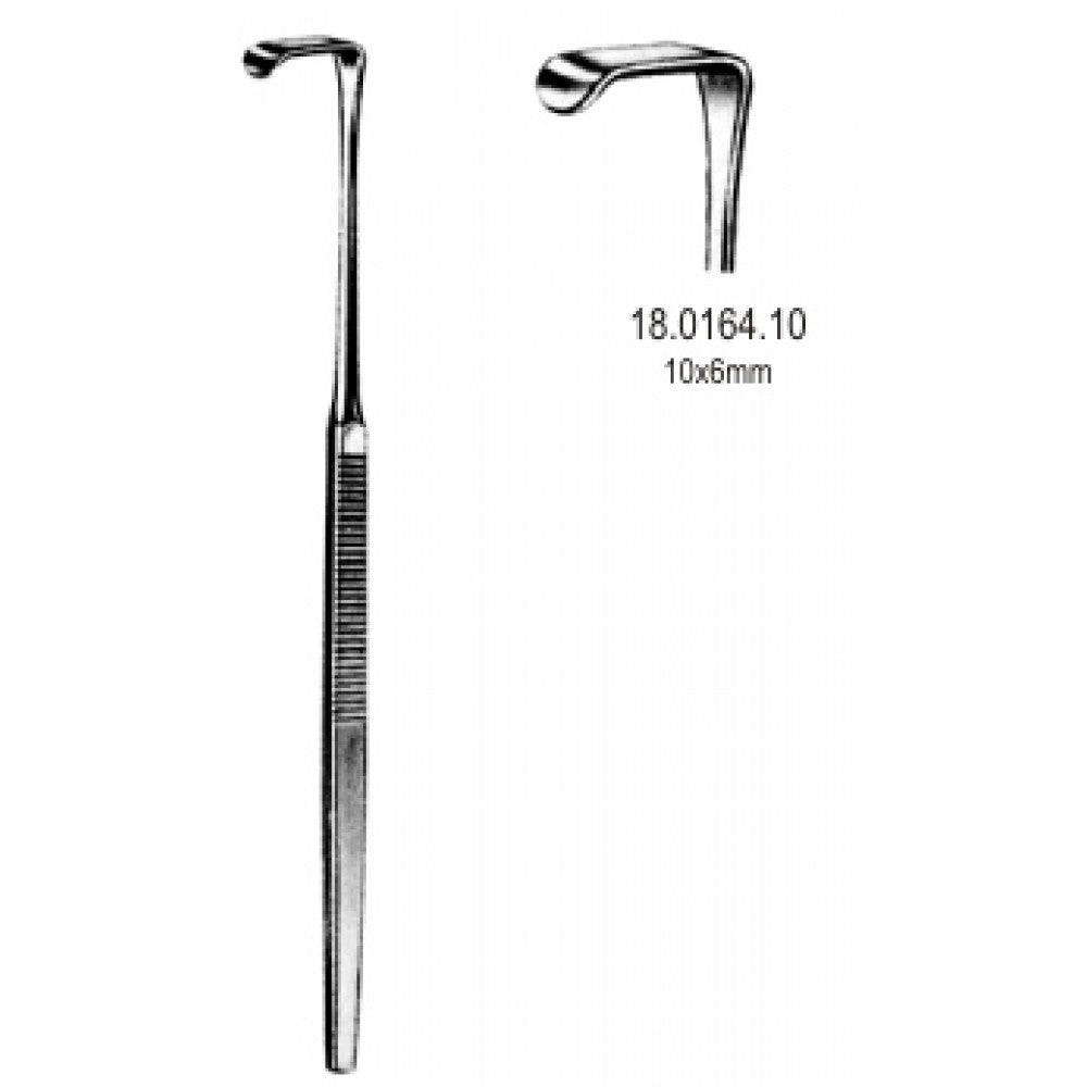 Mini Langenbeck Retractor 10x6mm, 16cm - Surgix Instruments