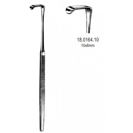 Mini Langenbeck Retractor 10x6mm, 16cm - Surgix Instruments