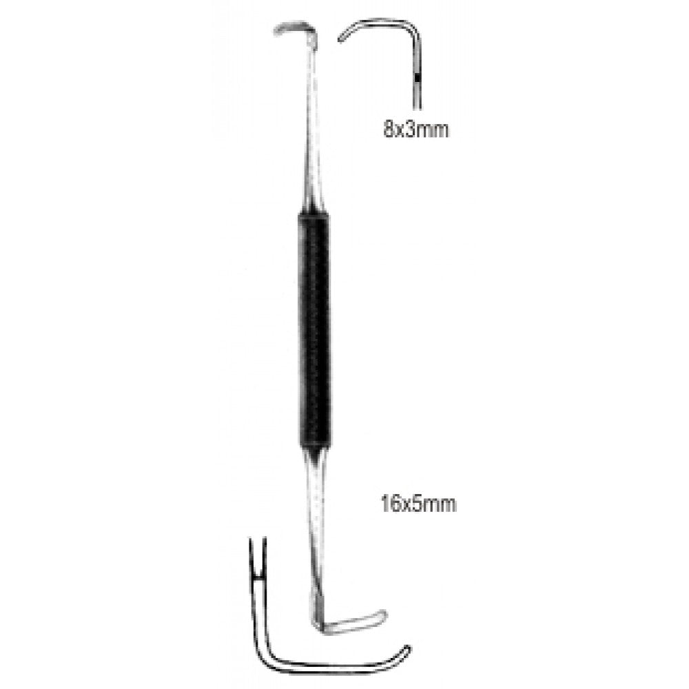 Ragnell Davis Retractor R/H 5x16mm, 3x8mm, 15cm - Surgix Instruments