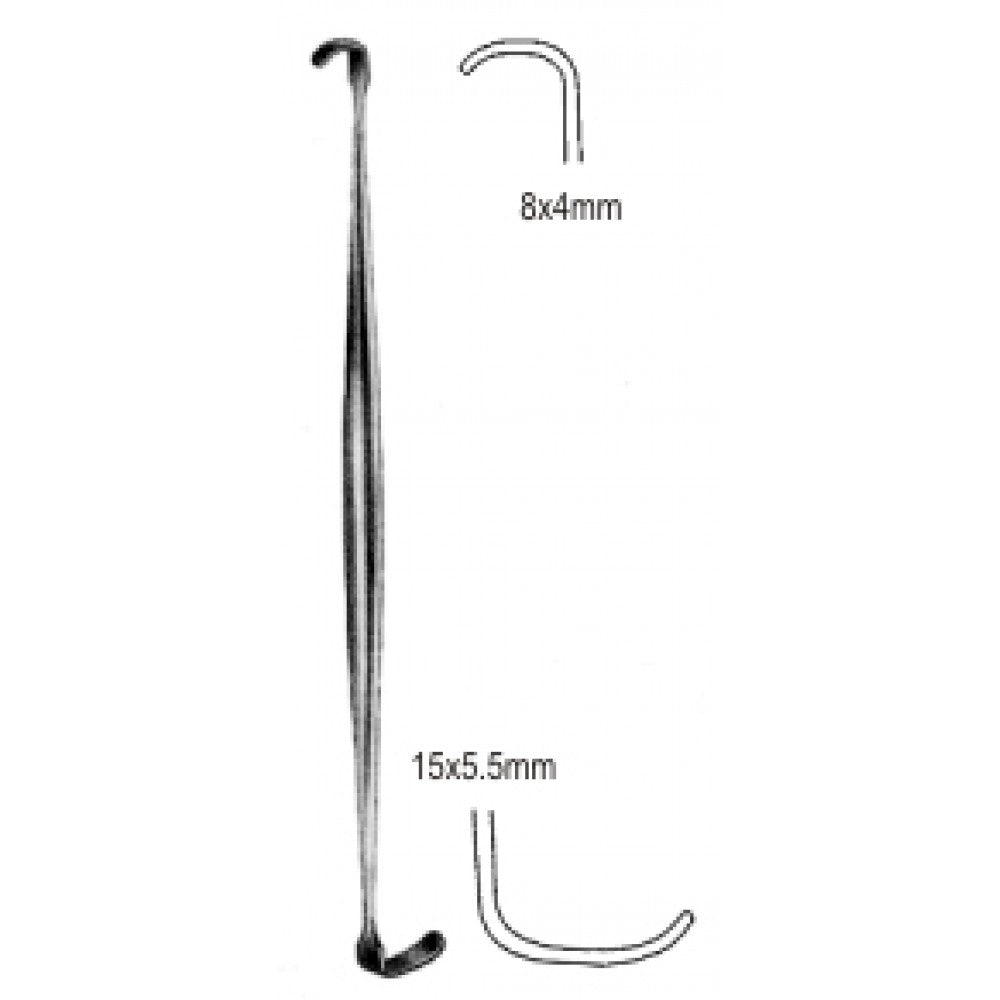 Ragnell Davis Retractor Double-Ended 4x8mm, 5.5x15mm, 14cm - Surgix Instruments