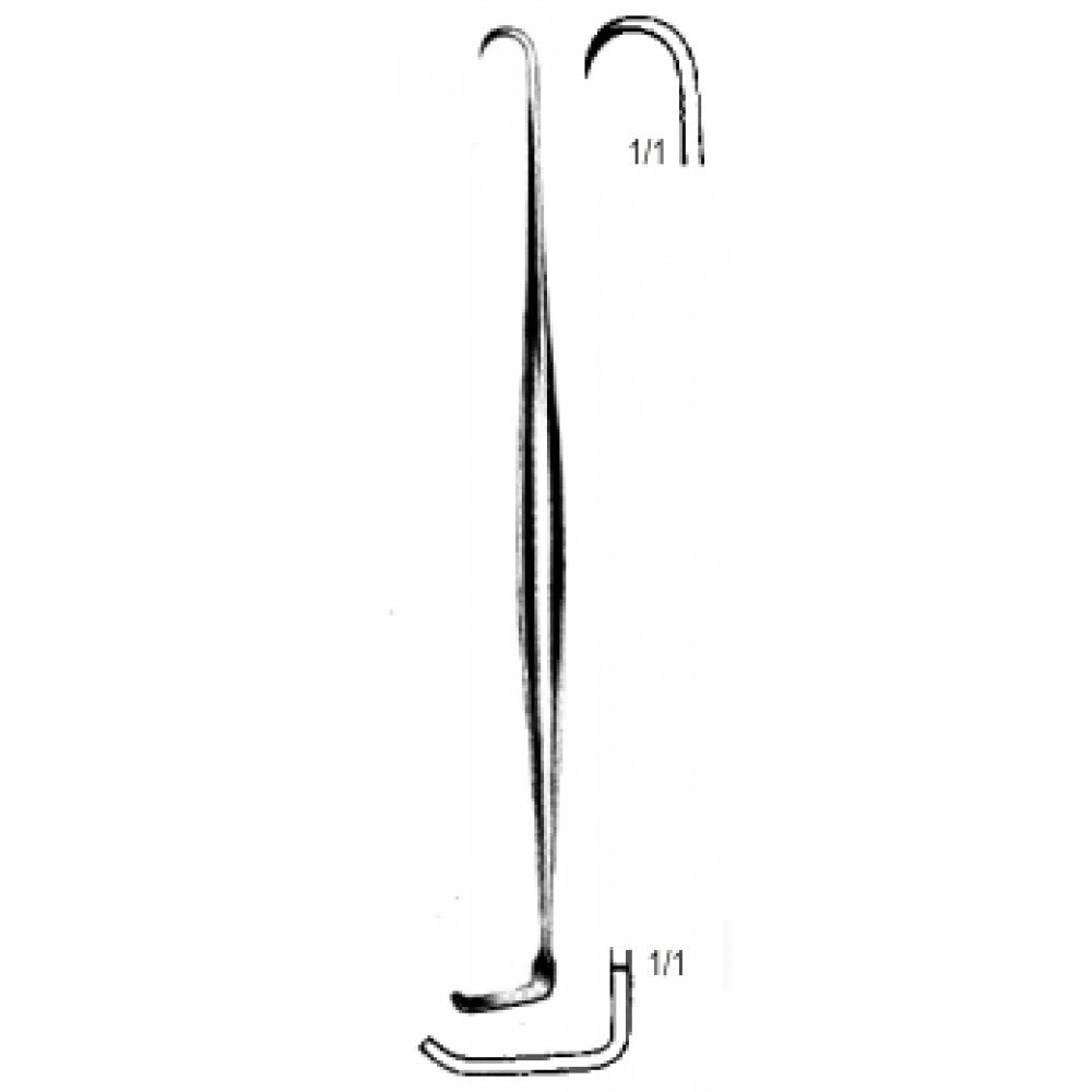 Meyerding Skin Hook Retractor Double-Ended 16cm - Surgix Instruments
