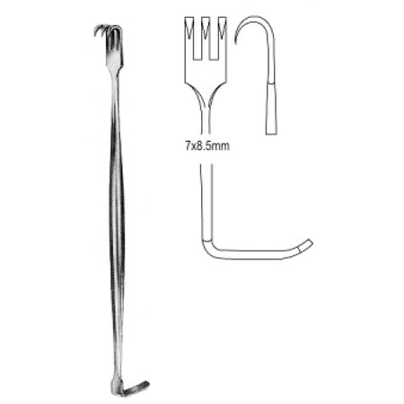 Senn Mueller (Kilner) Retractor Double-Ended Sharp. 16cm - Surgix Instruments