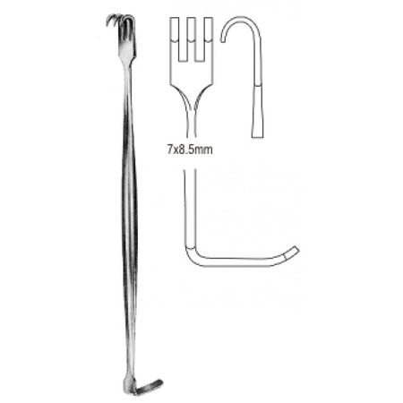 Senn Mueller (Kilner) Retractor Double-Ended Blunt. 16cm - Surgix Instruments
