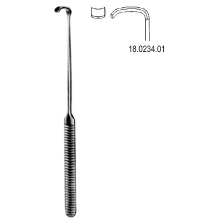 Strandell Stille Retractor 15x6mm, blunt 19cm - Surgix Instruments