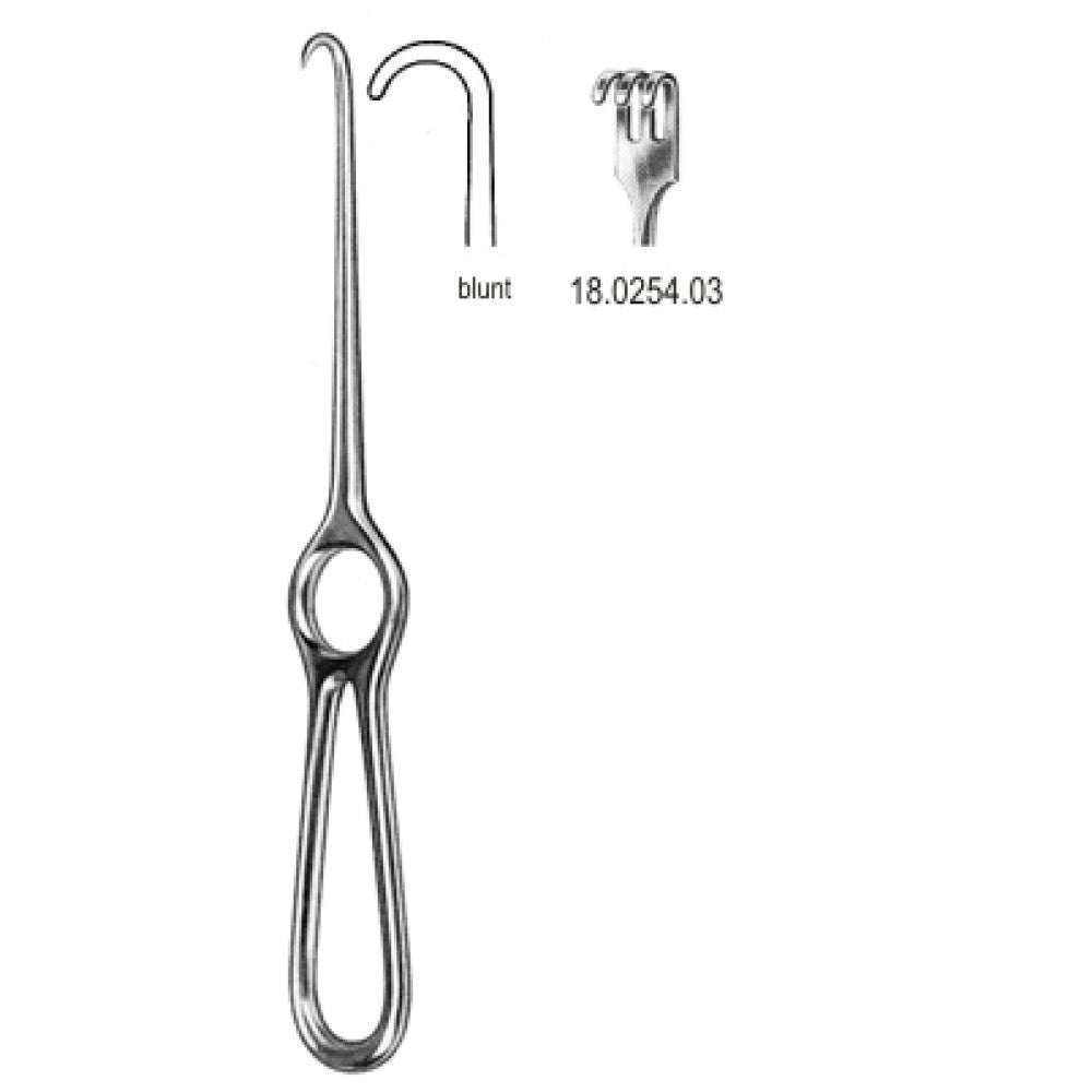 Volkmann Retractor blunt 3pr. 21.5cm - Surgix Instruments
