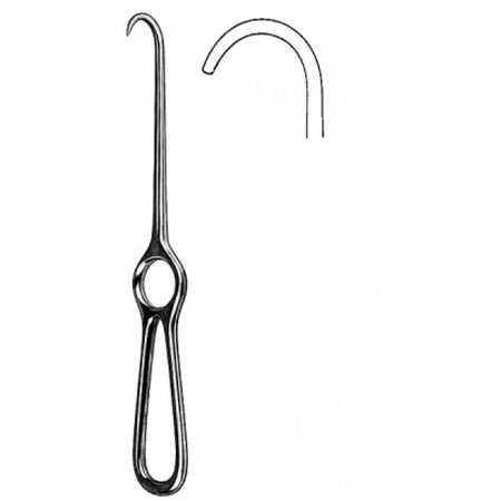 Volkmann Bone Hook Retractor blunt 1 Prong 21.5cm – Surgix Instruments