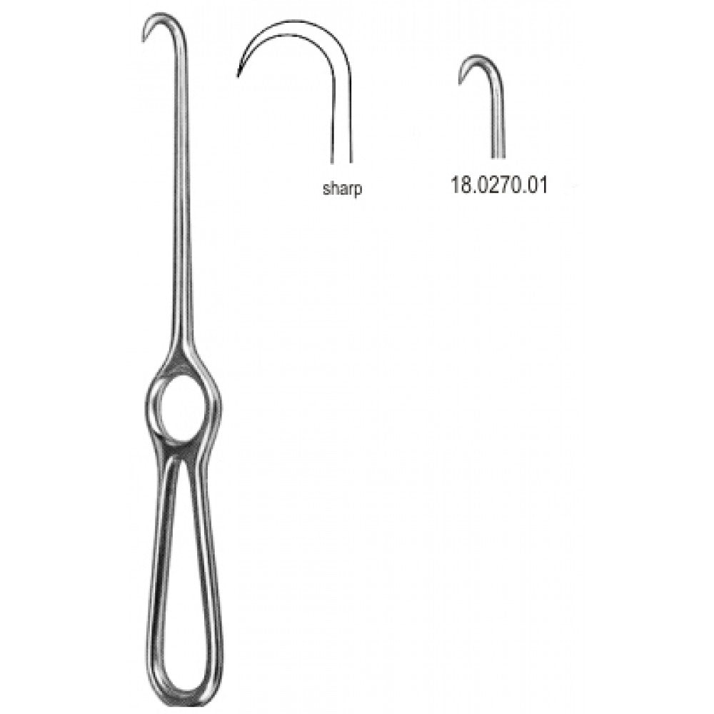 Kocher Retractor 1pr. sharp 22cm - Surgix Instruments