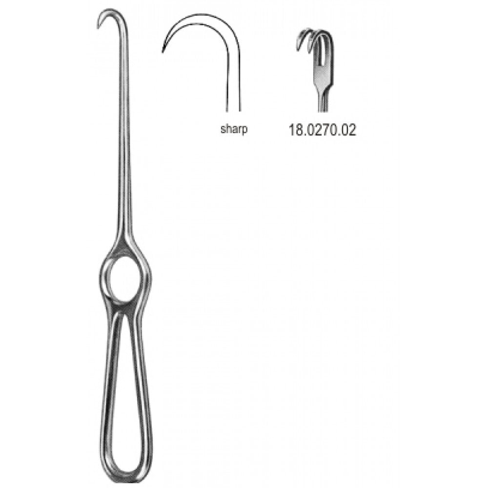 Kocher Retractor 2pr. sharp 22cm - Surgix Instruments