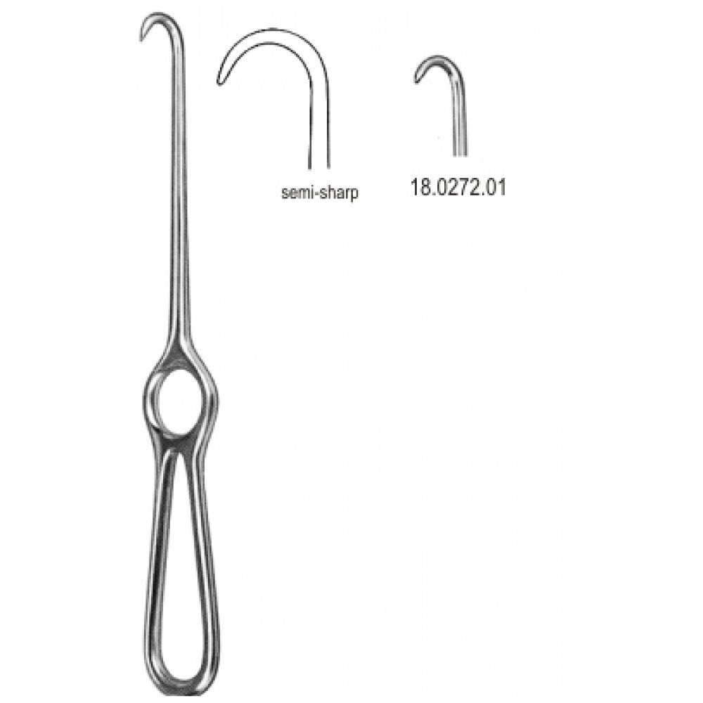 Kocher Retractor 1pr. semi sharp 22cm - Surgix Instruments