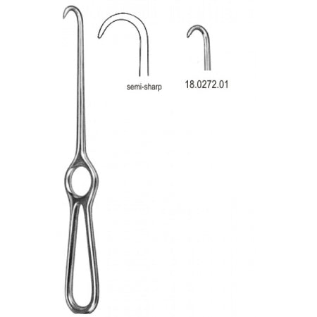 Kocher Retractor 1pr. semi sharp 22cm - Surgix Instruments
