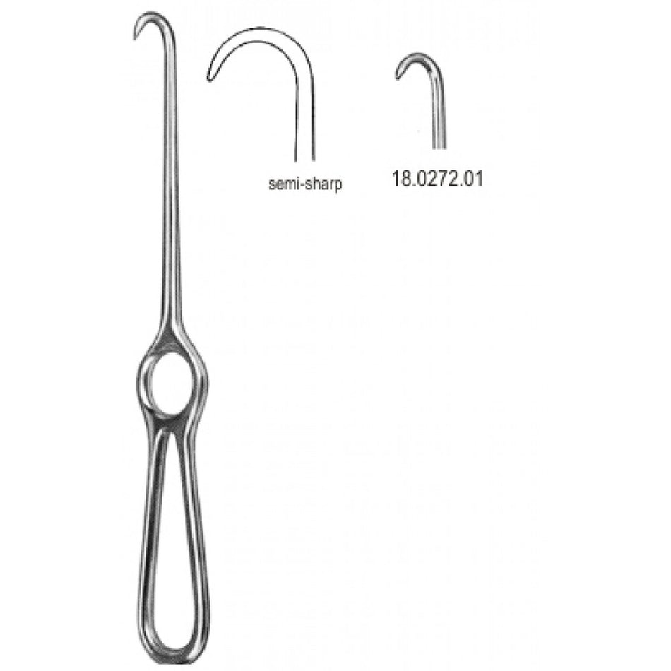 Kocher Retractor 1pr. semi sharp 22cm - Surgix Instruments